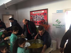 Depremzedelere yemek yardımı hakkında